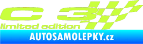 Samolepka C3 limited edition pravá limetová