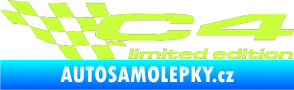 Samolepka C4 limited edition levá limetová
