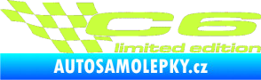 Samolepka C6 limited edition levá limetová