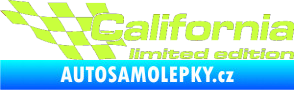 Samolepka California limited edition levá limetová
