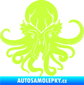 Samolepka Chobotnice 002 pravá limetová