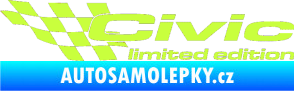 Samolepka Civic limited edition levá limetová