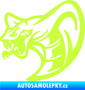 Samolepka Cobra 007 levá limetová