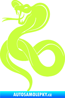 Samolepka Cobra 009 levá limetová