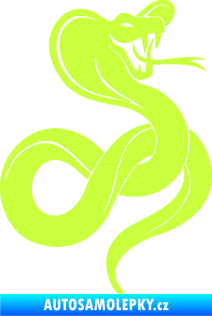 Samolepka Cobra 009 pravá limetová