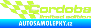 Samolepka Cordoba limited edition levá limetová