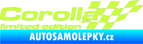 Samolepka Corolla limited edition pravá limetová
