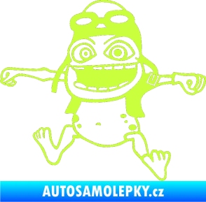 Samolepka Crazy frog levá limetová