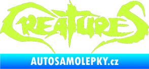 Samolepka Creatures limetová