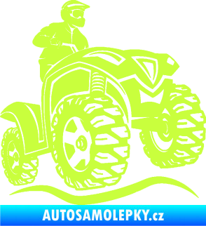 Samolepka Čtyřkolka 005 pravá limetová