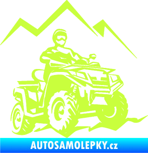 Samolepka Čtyřkolka 007 pravá limetová