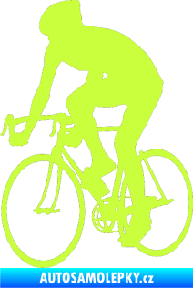 Samolepka Cyklista 001 levá limetová