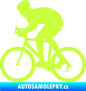 Samolepka Cyklista 008 levá limetová
