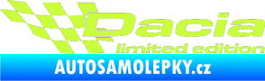 Samolepka Dacia limited edition levá limetová