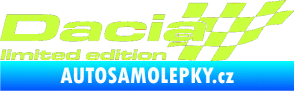 Samolepka Dacia limited edition pravá limetová