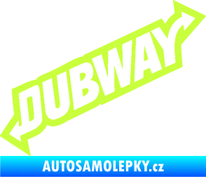 Samolepka Dübway 002 limetová