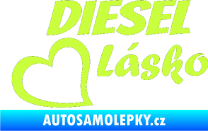 Samolepka Diesel Lásko limetová