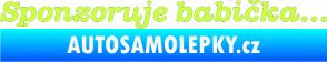 Samolepka Sponzoruje babička limetová