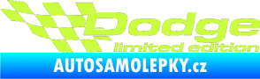 Samolepka Dodge limited edition levá limetová