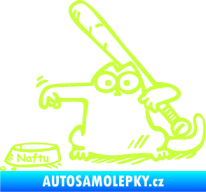 Samolepka Dolej naftu 002 levá limetová