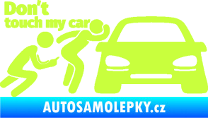 Samolepka Don´t touch my car 009 levá limetová