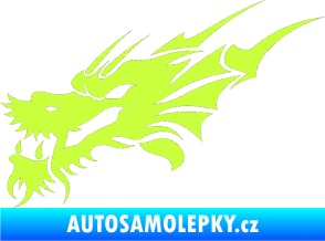 Samolepka Dragon 001 levá limetová