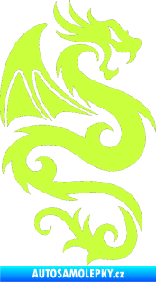 Samolepka Dragon 005 pravá limetová