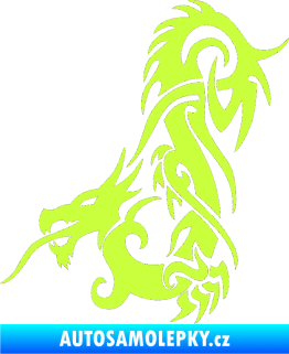 Samolepka Dragon 007 levá limetová