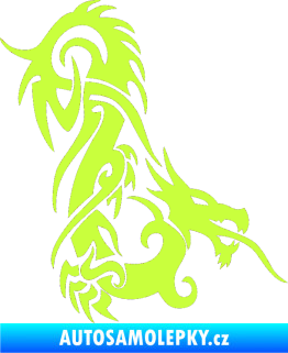 Samolepka Dragon 007 pravá limetová