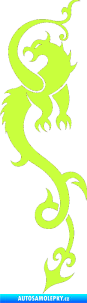 Samolepka Dragon 008 levá limetová
