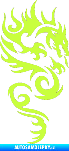 Samolepka Dragon 010 pravá limetová