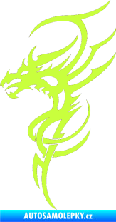 Samolepka Dragon 017 levá limetová