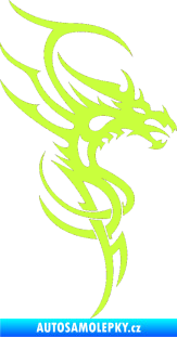 Samolepka Dragon 017 pravá limetová