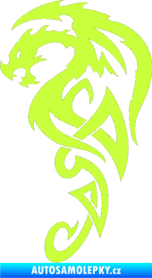 Samolepka Dragon 018 levá limetová