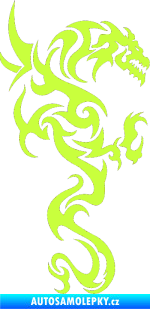 Samolepka Dragon 019 pravá limetová