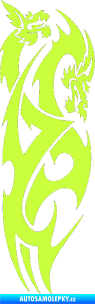 Samolepka Dragon 032 pravá limetová
