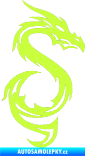 Samolepka Dragon 033 pravá limetová