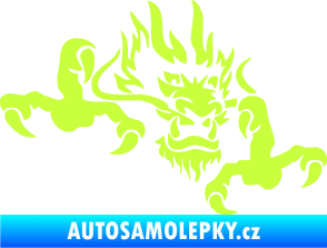Samolepka Dragon 049 pravá limetová