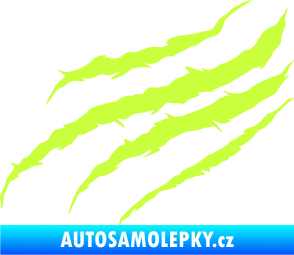 Samolepka Drápanec 001 levá limetová