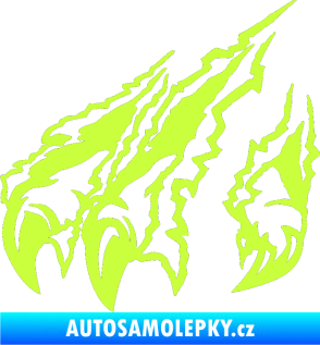 Samolepka Drápy levá limetová
