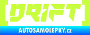 Samolepka Drift 006 nápis limetová