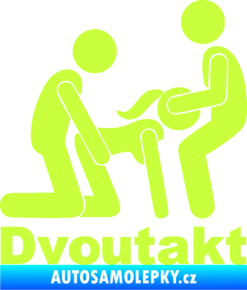 Samolepka Dvoutakt pravá limetová