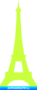 Samolepka Eifelova věž 001 limetová