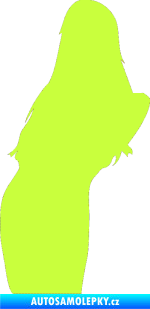 Samolepka Erotická žena 005 levá limetová