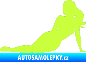 Samolepka Erotická žena 051 levá limetová