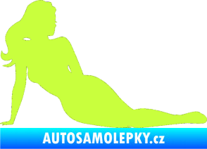 Samolepka Erotická žena 051 pravá limetová