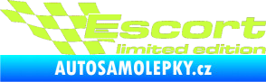 Samolepka Escort limited edition levá limetová