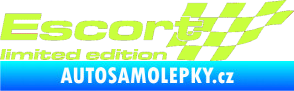 Samolepka Escort limited edition pravá limetová