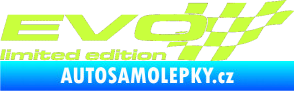 Samolepka Evo limited edition pravá limetová