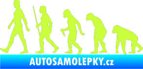 Samolepka Evoluce 001 levá limetová